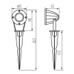 Kanlux 18131 GRIBLO szürke kerti / talajba süllyesztett lámpa LED SMD IP65 fehér 4W 170lm (Kanlux 18131)