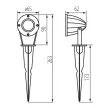 Kanlux 18131 GRIBLO szürke kerti / talajba süllyesztett lámpa LED SMD IP65 fehér 4W 170lm (Kanlux 18131)
