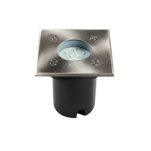 Kanlux 18192 GORDO N 1W CW-L-SR kültéri járófelületbe süllyeszthető lámpatest ezüst színben, 50lm, 1W teljesítmény, 20000h élettartammal, IP67 védettséggel, 220-240V, 6500K ( Kanlux 18192 )