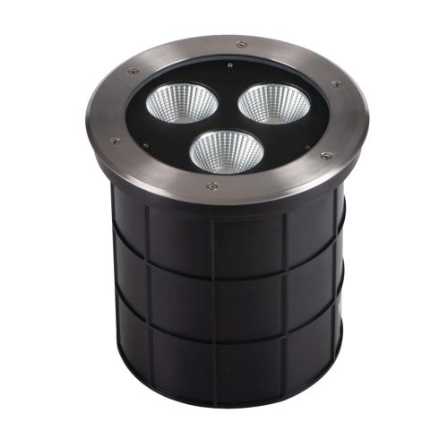 Kanlux 18983 TURRO LED 3X15W-NW kültéri járófelületbe süllyeszthető lámpatest ezüst színben, 3600lm, 45W teljesítmény, 30000h élettartammal, IP67 védettséggel, 220-240V, 4000K ( Kanlux 18983 )