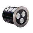 Kanlux 18983 TURRO LED 3X15W-NW kültéri járófelületbe süllyeszthető lámpatest ezüst színben, 3600lm, 45W teljesítmény, 30000h élettartammal, IP67 védettséggel, 220-240V, 4000K ( Kanlux 18983 )