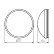 Kanlux 19001 PIRES fehér kültéri fali / mennyezeti lámpa IP44 max 25W (Kanlux 19001)