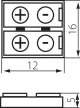 Kanlux 19030 CONNECTOR összekötő elem, 8 mm széles szalaghoz, IP20 védettséggel, 12 V AC / 12 V DC ( Kanlux 19030 )