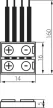 Kanlux 19036 CONNECTOR RGB 10-CP összekötő elem, 10 mm széles szalaghoz, IP20 védettséggel, 12 V AC / 12 V DC ( Kanlux 19036 )