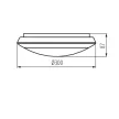 Kanlux 19063 DABA N LED SMD DL fehér fali / mennyezeti lámpa mozgásérzékelővel LED IP66 neutrál fehér 22W 1900lm (Kanlux 19063)