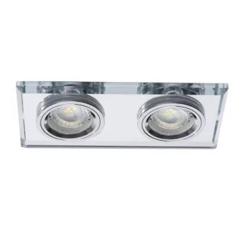   Kanlux MORTA CT-DSL250-SR ezüst, szögletes SPOT lámpa, IP20-as védettséggel (Kanlux 19362)