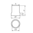 Kanlux 2160 HLDR E27 kerámia fényforrás foglalat E27 fényforrásokhoz, 250V, 4A (Kanlux 2160)