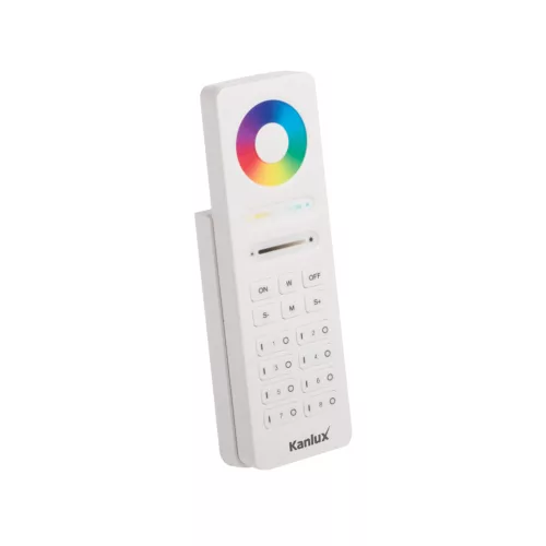 Kanlux 22134 REMOTE N 8 RGBW/CCT-W távirányító, elemes, RGBW, fehér színben, műanyag kivitel, IP20 védettséggel, 2 x 1,5V DC ( Kanlux 22134 )