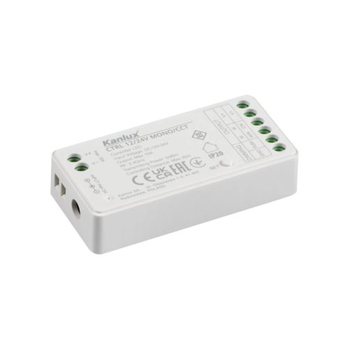 Kanlux 22147 CTRL 12/24V MONO/CCT vezérlő, IP20 védettséggel, 12/24V (Kanlux 22147)