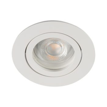   Kanlux DALLA DTO-W fehér, kerek állítható SPOT lámpa, fényforrás és foglalat nélkül, IP20-as védettséggel (Kanlux 22437)