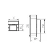 Kanlux 22442 ZEW EL szürke kültéri oldalfali lámpa JDR IP44 2x35W (Kanlux 22442)