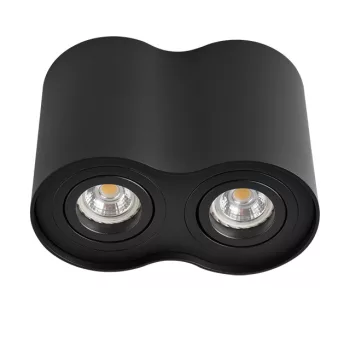   Kanlux BORD mennyezeti kerek lámpa IP20-as védettséggel, fekete színben, GU10 foglalattal (Kanlux 22555)