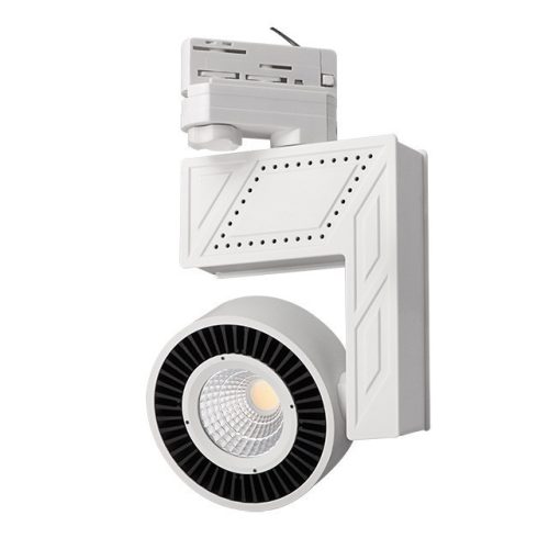 Kanlux 22630 DORTO LED COB-20, beltéri lámpa, háromfázisú kábelsínes rendszerhez, 20 W, 1565 lm fényerővel, 4000 K, fehér színben, IP20, 220-240 V, ( fali / mennyezeti szereléssel ) (Kanlux 22630)