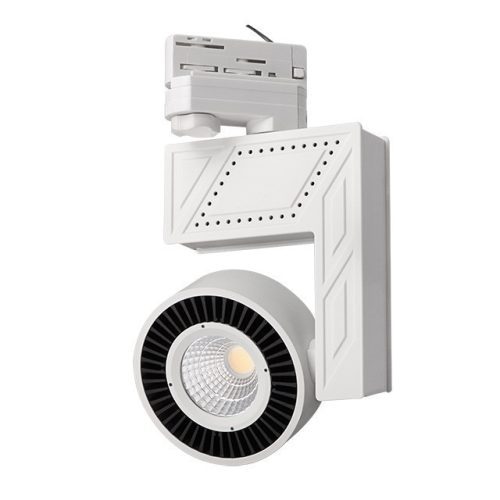 Kanlux 22631 DORTO LED COB-40, beltéri lámpa, háromfázisú kábelsínes rendszerhez, 40 W, 2925 lm fényerővel, 4000 K, fehér színben, IP20, 220-240 V, ( fali / mennyezeti szereléssel ) (Kanlux 22631)