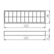 Kanlux 22672 NOTUS 4LED 236 NT beltéri tükrös mennyezeti T8 LED lámpa fehér színben, G13 foglalat, 2x max 36W teljesítmény, IP20 védettséggel, 220-240V (Kanlux 22672)