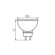 Kanlux 22706 TOMI LED MR16 7W/3000K LED fényforrás Gx5.3 foglalat 480lm fényerővel (Kanlux 22706 )