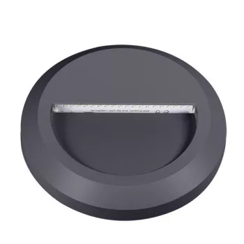   Kanlux 22771 CROTO LED szürke kültéri oldalfali lámpa LED SMD IP65 hideg fehér 1,3W 30lm (Kanlux 22771)