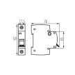 Kanlux IDEAL 23142 KMB6-B20/1 kismegszakító 1P 20A B karakterisztika 6kA (Kanlux 23142)