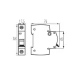 Kanlux IDEAL 23146 KMB6-C20/1 kismegszakító 1P 20A C karakterisztika 6kA (Kanlux 23146)
