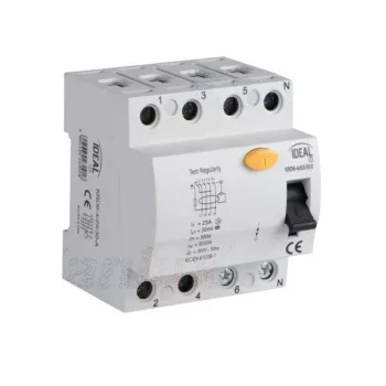   Kanlux IDEAL 23201 KRD6-4/63/300 áram-védőkapcsoló (Fi-relé), AC osztály, 4P, 63A, 300mA (Kanlux 23201)