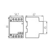 Kanlux 23242 KMC-63-40 Moduláris kontaktor 63A, 4 záró érintkező, 230V AC 50Hz (Kanlux 23242)