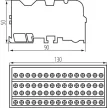 Kanlux 23333 KTB-125-15-M elosztóblokk 15 modul 500V, 125A (Kanlux 23333)
