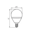 Kanlux 23422 BILO LED SMD E14 6,5W/3000K LED fényforrás E14 foglalat 600lm fényerővel (Kanlux 23422 )