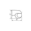 Kanlux 23450 ALER MINI-W kültéri oldalfali mozgásérzékelő, fehér színben, PIR szenzor, IP44 védettséggel, max 800W teljesítmény, 220-240V (Kanlux 23450)