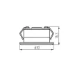 Kanlux 23521 IMBER ezüst dekorációs led, süllyesztett lámpa LED SMD IP65 hideg fehér 1W 40lm (Kanlux 23521)