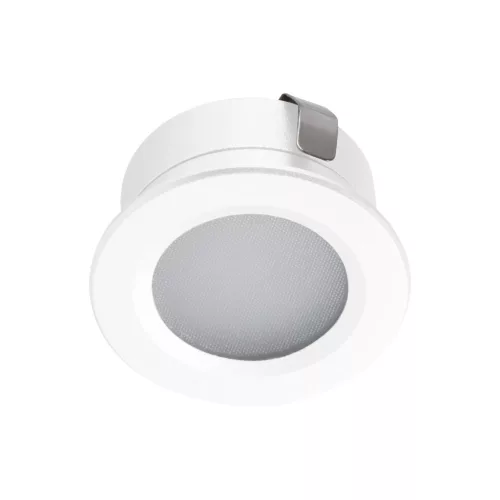 Kanlux 23526 IMBER LED WW W kerek kültéri mennyezeti süllyesztett lámpatest fehér színben, 40lm, 1W teljesítmény, 30000h élettartammal, IP65 védettséggel, 3000K, 12V DC (Kanlux 23526)