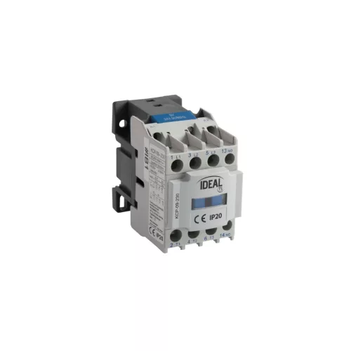 Kanlux 24100 KCP ipari mágneskapcsoló, 9 A, 3 fő érintkező és 1 segédérintkező, 230 V AC vezérlőfeszültség, IP20 védettséggel ( Kanlux 24100 )