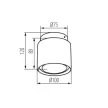 Kanlux 24363 SONOR GU10 CO-W WW lámpa GU10 foglalattal, beltéri mennyezeti, fehér színben, max 10W teljesítmény, IP20 védettséggel, 220-240 V (Kanlux 24363)