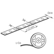 Kanlux 24536 LEDS-B 9,6W/M IP65-WW 5m ledszalag, 1000lm/m, IP65 védettséggel, 3000K, 15000h élettartammal, 12V (Kanlux 24536)
