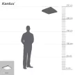 Kanlux 24640 TYBIA LED 38W-NW GY szögletes beltéri mennyezeti lámpa szürke színben, 3800 lm, 38W teljesítmény, 30000 h élettartammal, IP20 védettséggel, 220-240V, 4000 K (Kanlux 24640)