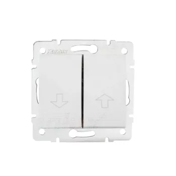   Kanlux MOWION DOMO 24744 Redőnynyomó, fehér burkolattal, keret nélkül, süllyesztett, rugós bekötés, 10A 250V IP20 (Kanlux 24744)
