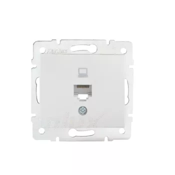   Kanlux MOWION DOMO 24753 Informatikai csatlakozóaljzat 1xRJ45, Cat5e UTP fehér burkolattal, keret nélkül (Kanlux 24753)