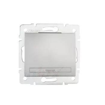   Kanlux MOWION DOMO 24832 egypólusú nyomó (N101), ezüst burkolattal, keret nélkül, süllyesztett, rugós bekötés, 10A 250V IP20 (Kanlux 24832)