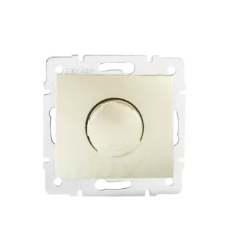   Kanlux MOWION DOMO 24964 forgatógombos fényerőszabályzó (dimmer) izzó- és halogénlámpához 500W , gyöngyház fehér burkolattal, keret nélkül, süllyesztett, 10A 250V IP20 (Kanlux 24964)
