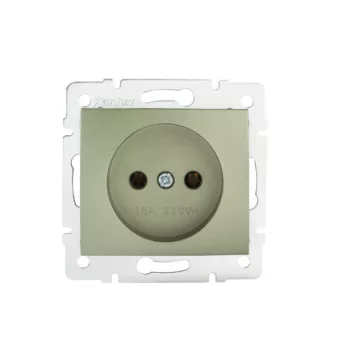   Kanlux MOWION DOMO 25025 Schuko csatlakozóaljzat (dugalj) érintkezés védelemmel, 16A, pezsgő színben, IP20 védettséggel, 250V (Kanlux 25025)