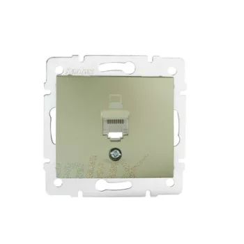   Kanlux MOWION DOMO 25048 Informatikai csatlakozóaljzat 1xRJ45, Cat5e UTP pezsgő burkolattal, keret nélkül (Kanlux 25048)