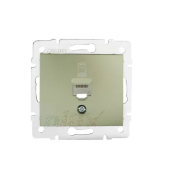   Kanlux MOWION DOMO 25049 Informatikai csatlakozóaljzat 1xRJ45, Cat6 UTP pezsgő burkolattal, keret nélkül (Kanlux 25049)