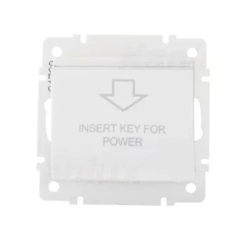   Kanlux MOWION LOGI 25083 hotelkártya kapcsoló, fehér burkolattal, keret nélkül, süllyesztett, csavaros bekötés, 10A 250V IP20 (Kanlux 25083)