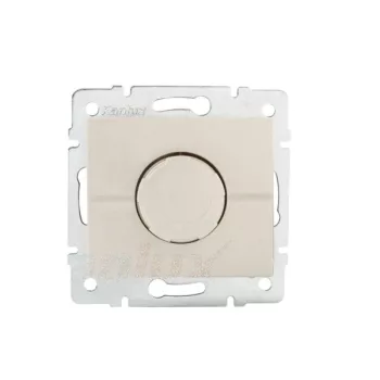   Kanlux MOWION LOGI 25142 forgatógombos fényerőszabályzó (dimmer) izzó- és halogénlámpához 500W , krém burkolattal, keret nélkül, süllyesztett, 10A 250V IP20 (Kanlux 25142)