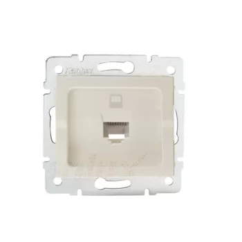   Kanlux MOWION LOGI 25167 Informatikai csatlakozóaljzat 1xRJ45, Cat5e UTP krém burkolattal, keret nélkül (Kanlux 25167)