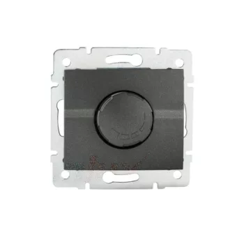   Kanlux MOWION LOGI 25260 forgatógombos fényerőszabályzó (dimmer) izzó- és halogénlámpához 500W , grafit burkolattal, keret nélkül, süllyesztett, 10A 250V IP20 (Kanlux 25260)