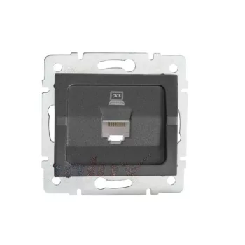   Kanlux MOWION LOGI 25286 Informatikai csatlakozóaljzat 1xRJ45, Cat6 UTP grafit burkolattal, keret nélkül (Kanlux 25286)