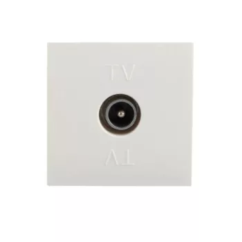   Kanlux MOWION BUIRO 25326 TV antenna csatlakozóaljzat végzáró, fehér színben, 220-240V (Kanlux 25326)
