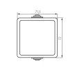 Kanlux 25348 TEKNO 05-1000-143 egypólusú kapcsoló(101), fekete, csavaros bekötés, 10AX - 250V~ (Kanlux 25348)