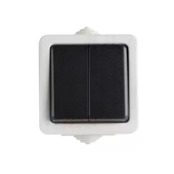   Kanlux 25351 TEKNO 05-1010-143 csillárkapcsoló(105), fekete, csavaros bekötés, 10AX - 250V~ (Kanlux 25351)