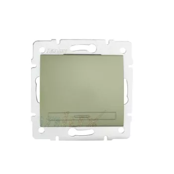  Kanlux MOWION DOMO 25365 egypólusú nyomó (N101), pezsgő burkolattal, keret nélkül, süllyesztett, rugós bekötés, 10A 250V IP20 (Kanlux 25365)